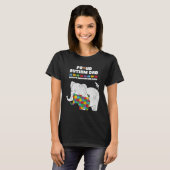 Autism Awareness Dad Accept Proud Autism Son Dad E Tシャツ (正面フル)