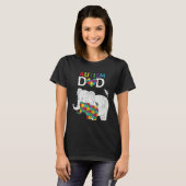 Autism Awareness Dad Father Autistic Kid Awareness Tシャツ (正面フル)