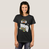 Autism Awareness Dad Proud Autistic Son Daughter E Tシャツ (正面フル)