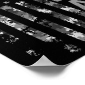 Autism Awareness Dad Usa Flag Fathers Day  ポスター (角)