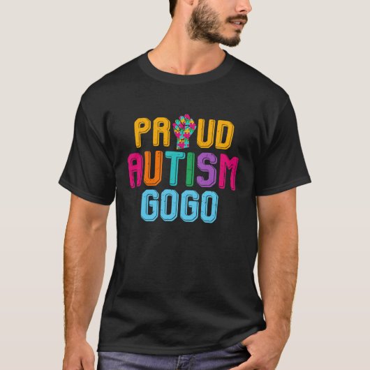 Autism Awareness Day Matching Family Proud Autism Tシャツ (正面)