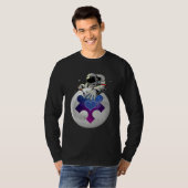 Autism Awareness Day Outer Space Astronaut Puzzle  Tシャツ (正面フル)