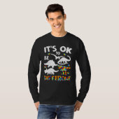 Autism Awareness Dinosaur Kid Boys Its Ok To Be Di Tシャツ (正面フル)