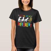 Autism Awareness Dinosaurs Kid Boys Autism Differe Tシャツ (正面)