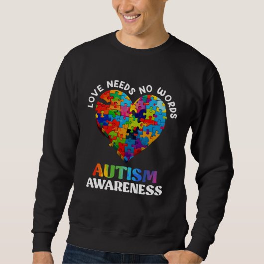 Autism Awareness Diversity Equality Autistic  1 スウェットシャツ (正面)