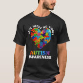 Autism Awareness Diversity Equality Autistic  1 Tシャツ (正面)