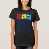 Autism Awareness Elements Periodic Table Women Men Tシャツ (正面)