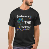 Autism Awareness Embrace Different Elephant Unmask Tシャツ (正面)