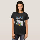 Autism Awareness Father Love Proud Autism Daughter Tシャツ (正面フル)