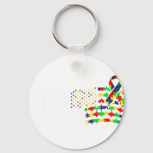 Autism Awareness Grandp キーホルダー (正面)