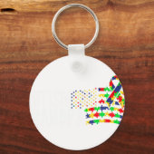 Autism Awareness Grandp キーホルダー (正面)