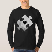 Autism Awareness Heart Jigsaw Puzzle Tシャツ (正面)