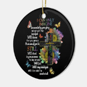 Autism Awareness I Can Only Imagine Jesus Faith T- セラミックオーナメント (左)