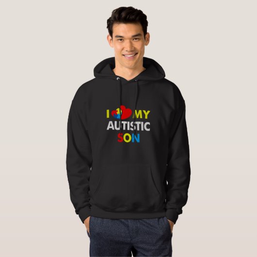 Autism Awareness  I Love My Autistic Son パーカ (正面フル)