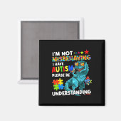 Autism Awareness I'm Not Misbehaving I Have Autism マグネット (正面/裏面)