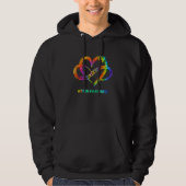 Autism Awareness Infinity Heart Love Needs No Word パーカ (正面)