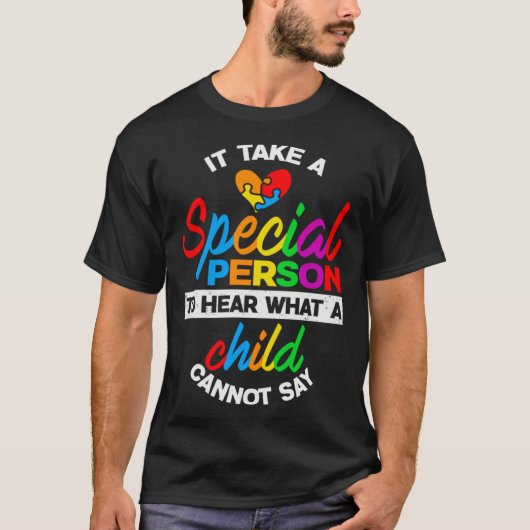 Autism Awareness It Takes A Special Person Support Tシャツ (正面)