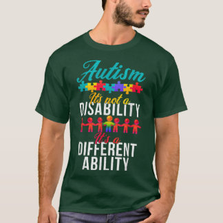 Autism Awareness It's a Different Ability Skeleton Tシャツ