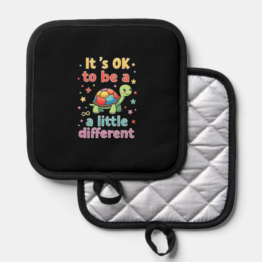 Autism Awareness It's Ok To Be A Little Different 鍋敷き (正面/裏面)