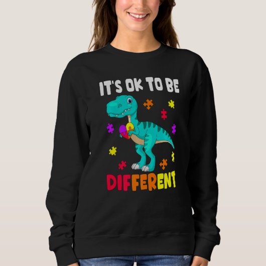 Autism Awareness It's Ok To Be Different Autism Di スウェットシャツ (正面)