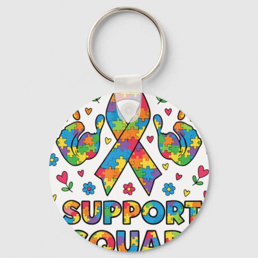 Autism Awareness Its Ok To Be Different Mo キーホルダー (正面)