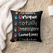 Autism Awareness Kindness Always Unique Totally クッション (ブランケット)