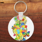 autism awareness let your light shin キーホルダー (正面)