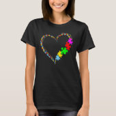 Autism Awareness Love Heart Puzzle Piece Valentine Tシャツ (正面)