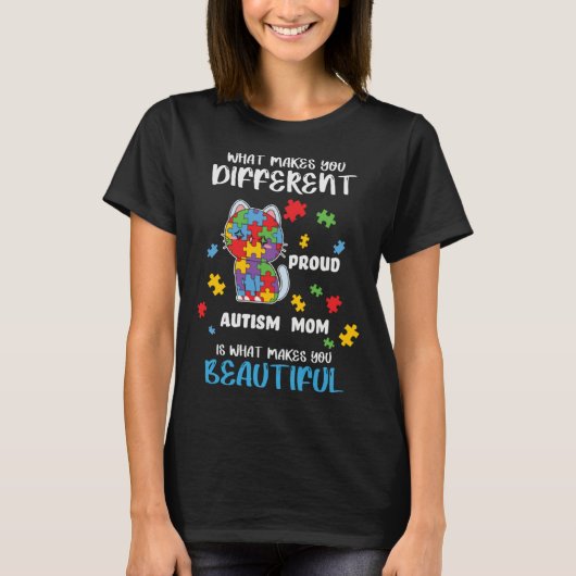 Autism Awareness Mom Proud Mother Autistic Boys Gi Tシャツ (正面)