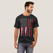 Autism Awareness Month American Sports Flag Soccer Tシャツ (正面フル)