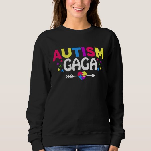 Autism Awareness Month Family Matching Cute Autism スウェットシャツ (正面)