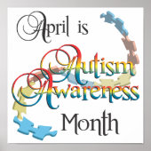 Autism Awareness Month Poster Art ポスター (正面)