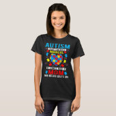 Autism Awareness Month Proud Autism Mom Mama Suppo Tシャツ (正面フル)