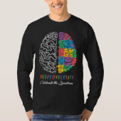 Autism Awareness Neurodiversity Celebrate The Spec Tシャツ (正面)