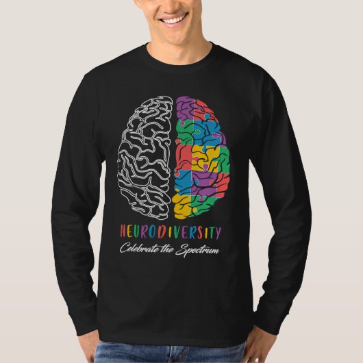 Autism Awareness Neurodiversity Celebrate The Spec Tシャツ (正面)