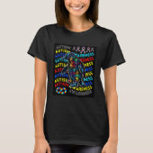 Autism Awareness Penguin For Teacher Autism Moms D Tシャツ (正面)