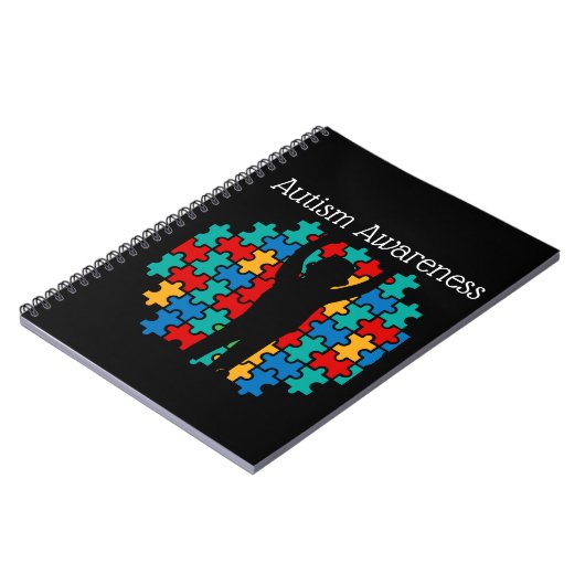 Autism awareness  Puzzle ノートブック (左側)