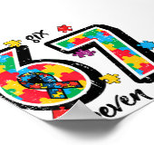 Autism Awareness Puzzle 6 7 Si ポスター (角)