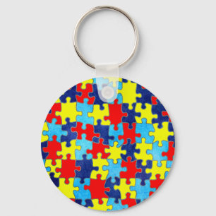Autism Awareness-Puzzle by Shirley Taylor キーホルダー