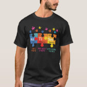 Autism Awareness Puzzle Chemical Elements Tシャツ (正面)