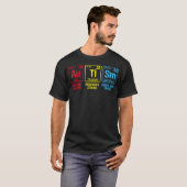 Autism Awareness Puzzle Piece Elements Periodic Au Tシャツ (正面フル)