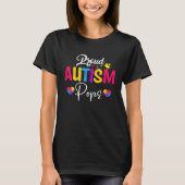 Autism Awareness Puzzle Ribbon  Proud Autism Pops Tシャツ (正面)