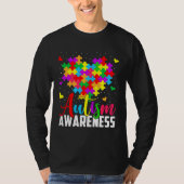 Autism Awareness Puzzle Tie Dye Support Love Boys  Tシャツ (正面)