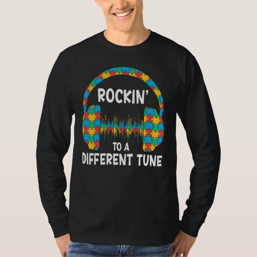 Autism Awareness Rocking To A Different Tune For G Tシャツ (正面)