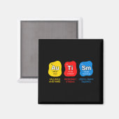 Autism awareness science periodic table elements マグネット (正面/裏面)