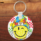 autism awareness smile キーホルダー (正面)