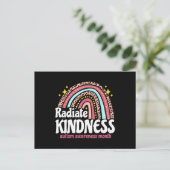 Autism Awareness special ed teacher radiate kindne ポストカード (スタンド正面)