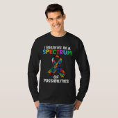 Autism Awareness Spectrum of Possibilities Autisti Tシャツ (正面フル)