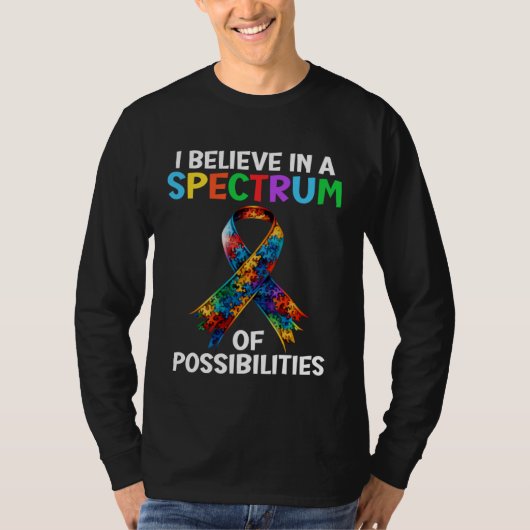 Autism Awareness Spectrum of Possibilities Autisti Tシャツ (正面)