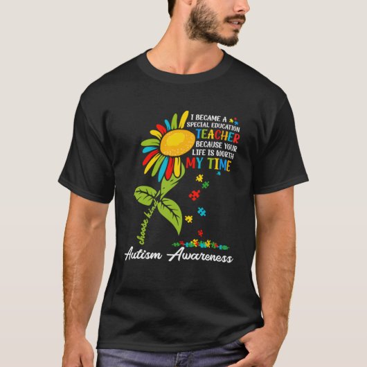 Autism Awareness Sped Teacher Special Education Su Tシャツ (正面)